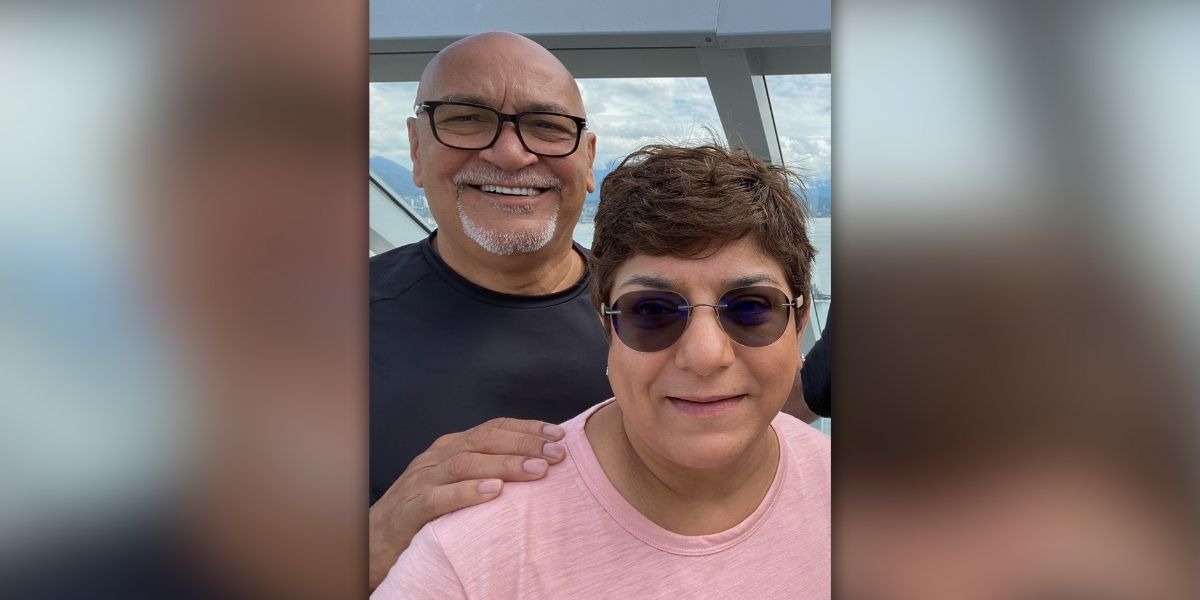 Rita Perez visiting Alaska with her husband